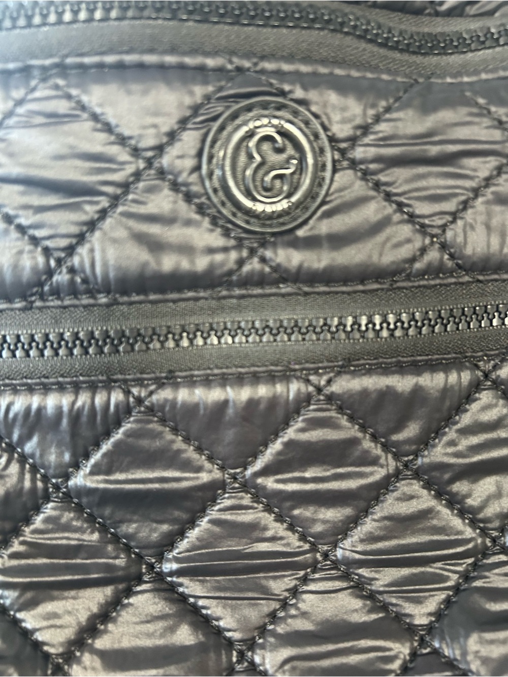 Joan & David Quilted Nylon Sling Bag / Crossbody - Picture 3 of 8